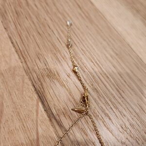 EUC Alexis Bittar gold pyramid necklace